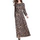 Woman, stylish, elegant sheath dress, leopard