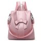 Casual women backpack large capacity soft leather bow handle shoulder bag