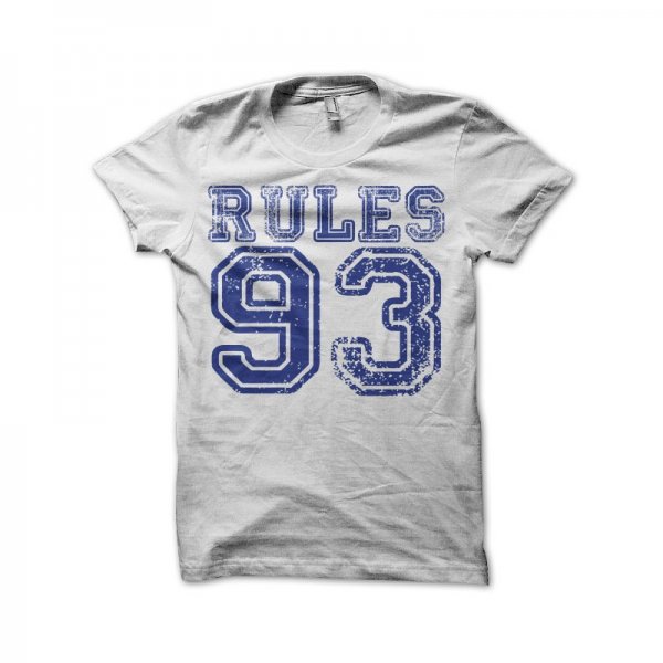 Three new pieces of white rule T-shirt