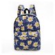 Women canvas bag backpack school backpack shoulder bag printing