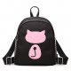 Women backpack rivet character