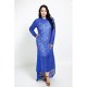 Women Plus Size lovely sheath dress - solid color lace maxi