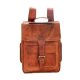 Brown retro backpack handbag neutral package