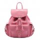 Women bag backpack plain coffee, blue, pink