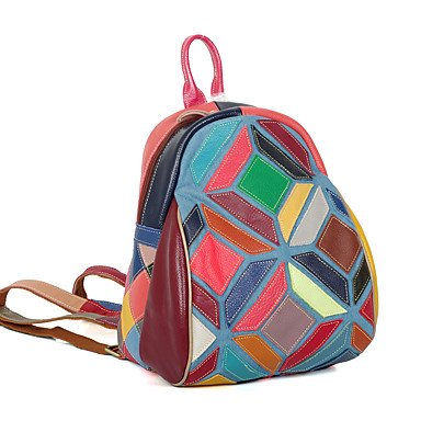 Handbag leather backpack outdoor rainbow