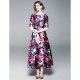 Female holiday, go chic, sophisticated line, swing dress, printing