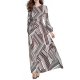 Women a day, go out of fashion, elegant tight-fitting dress, geometric print